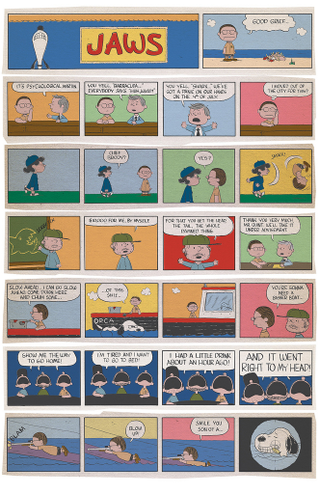 Illustration for article titled What if Charles Schulz wrote Jaws?